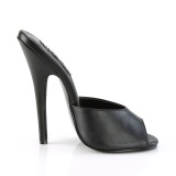 Schwarze mules 15 cm DOMINA-101 fetisch high heels mules