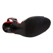 Schwarze slingback schuhe 13 cm SEDUCE-117 slingback high heels