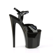 Schwarze stöckelschuhe plateau 20 cm NAUGHTY-809 pleaser stöckelschuhe