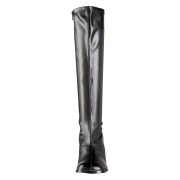 Schwarze vinylstiefel 7,5 cm GOGO-300 High Heels Damenstiefel für Männer