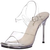 Silber 11,5 cm CHIC-08 Sandaletten mit stiletto absatz