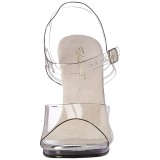Silber 11,5 cm CHIC-08 Sandaletten mit stiletto absatz