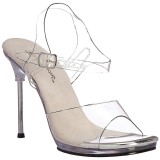 Silber 11,5 cm CHIC-08 Sandaletten mit stiletto absatz