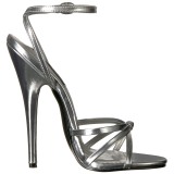 Silber 15 cm DOMINA-108 fetisch high heels schuhe