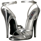 Silber 15 cm DOMINA-108 fetisch high heels schuhe