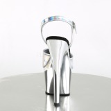 Silber 18 cm ADORE-709HGCH Hologramm plateau high heels