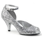 Silber Glitter 7,5 cm BELLE-381G pumps fr mnner