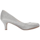 Silber Kristallstein 6,5 cm DORIS-06 Pumps Abend Schuhe mit Absatz