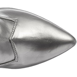 Silber Matt 13 cm SEDUCE-3000 Overknee Stiefel für Männer