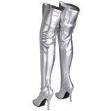 Silber Matt 13 cm SEDUCE-3000 overknee high heels stiefel
