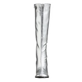 Silber Matt 7,5 cm GOGO-300 High Heels Damenstiefel für Männer