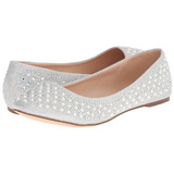 Silber TREAT-06 kristallstein flache ballerinas damen schuhe