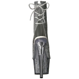 Silber glitter 18 cm ADORE-1018G damen stiefeletten mit plateausohle