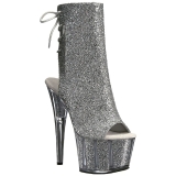 Silber glitter 18 cm ADORE-1018G damen stiefeletten mit plateausohle