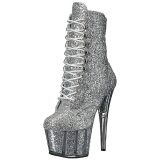 Silber glitter 18 cm ADORE-1020G damen stiefeletten mit plateausohle