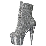 Silber glitter 18 cm ADORE-1020G damen stiefeletten mit plateausohle