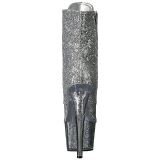 Silber glitter 18 cm ADORE-1020G damen stiefeletten mit plateausohle