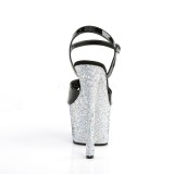 Silber glitter 18 cm Pleaser SKY-309LG pole dance high heels schuhe