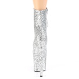 Silber glitter 20 cm FLAMINGO-1020GWR exotic pole dance stiefeletten