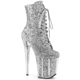Silber glitter 20 cm Pleaser FLAMINGO-1020G pole dance stiefeletten