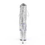 Silber glitter 20 cm Pleaser FLAMINGO-1020G pole dance stiefeletten