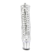 Silber glitter 20 cm SPECTATOR-1040G exotic pole dance stiefeletten