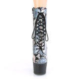 Silber schlangenmuster 18 cm ADORE-1020SP exotic pole dance stiefeletten