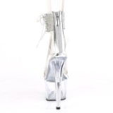Silber strass 18 cm ADORE-727RS pleaser high heels mit knöchelmanschette