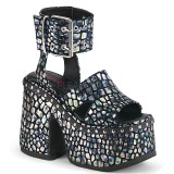 Silver 12,5 cm Demonia CAMEL-102 lolita platform sandals