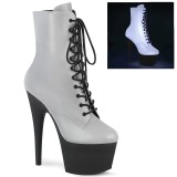 Silver 18 cm ADORE-1020REFL Exotic stripper ankle boots