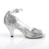 Silver Glitter 7,5 cm BELLE-381G High Heel Pumps for Men