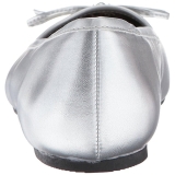 Silver Leatherette ANNA-01 big size ballerinas shoes