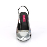 Snake pattern 10 cm DREAM-405 slingback pumps transvestite shoes