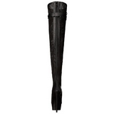 Spitzenstoff 15 cm DELIGHT-3025ML overknee stiefel mit plateausohle