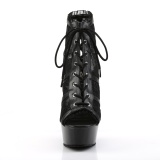 Spitzenstoff 15 cm DELIGHT-696LC platform ankle booties