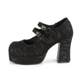 Spitzenstoff 9,5 cm DemoniaCult GOTHIKA-09 lolita plateauschuhe