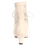 Spitzenstoff Creme 5 cm DAME-05 Viktorianische stiefeletten vintage