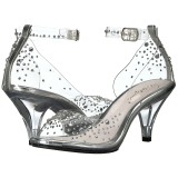 Strasssteinen 8 cm BELLE-330RS Sandaletten mit high heels