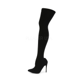 Stretch Nylon 12,5 cm COURTLY-3005 Pleaser Overkneestiefel