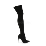 Stretch Nylon 12,5 cm COURTLY-3005 Pleaser Overkneestiefel