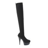 Stretch Nylon 15 cm DELIGHT-3002-1 Pleaser Overknee Boots