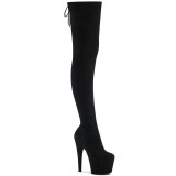 Stretch suede 18 cm ADORE-3008 Pleaser Overkneestiefel