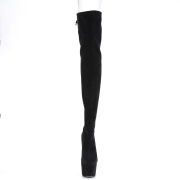 Stretch suede 18 cm ADORE-3008 Pleaser Overkneestiefel