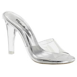 Transparent 11,5 cm CLEARLY-401 Damen Mules Schuhe