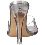 Transparent 11,5 cm CLEARLY-401 Damen Mules Schuhe