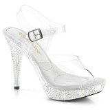 Transparent 11,5 cm ELEGANT-408 Bikini posing high heel shoes fabulicious