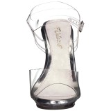 Transparent 12,5 cm POISE-508 Sandaletten mit high heels