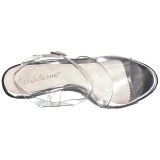 Transparent 12,5 cm POISE-508 Sandaletten mit high heels