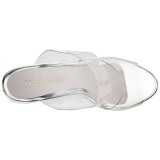 Transparent 12 cm FLAIR-402 Mules Damen Schuhe für Herren