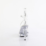 Transparent 13 cm COCKTAIL-506 plateau high heels sandaletten